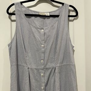 L. L. Bean Vintage seersucker midi dress